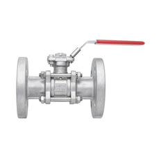 DN20 PN40 3-Piece 2-Way Stainless Steel Flanged Ball Valve PTFE ISO-Top F03/F04 - TamesonPRO 1124-020
