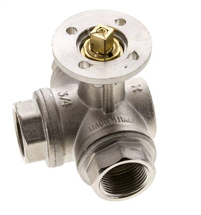G3/4'' 3-Way L-port Ball Valve Brass ISO-Top 40bar - BL3BAL