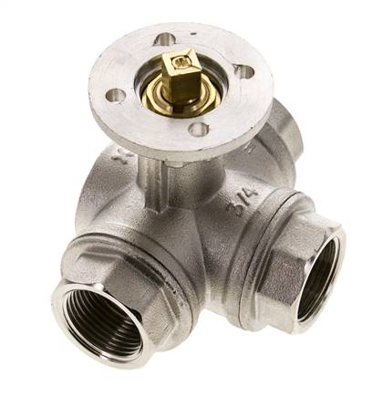 G3/4'' 3-Way L-port Ball Valve Brass ISO-Top 40bar - BL3BAL