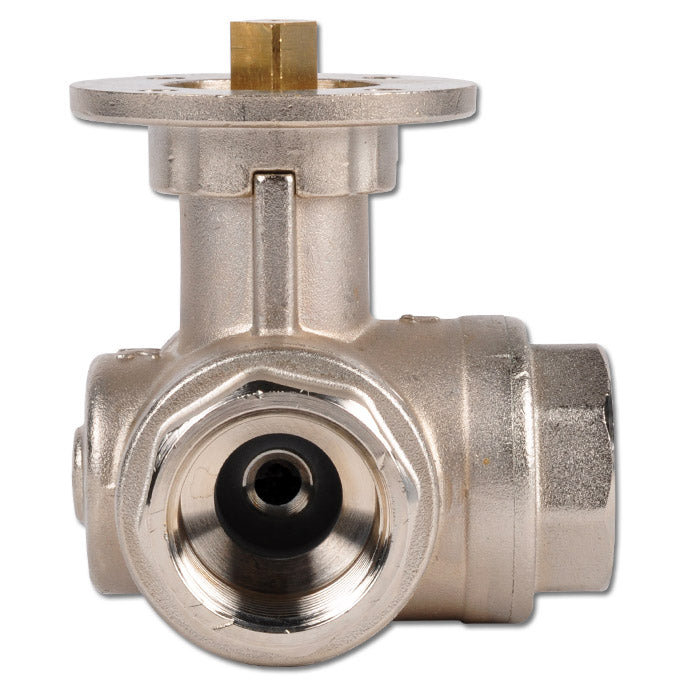 G2'' 3-Way T-port Ball Valve Brass ISO-Top 40bar - BL3BAT