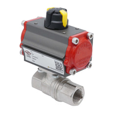 Pneumatic Ball Valve G1 1/2'' Brass Spring Closing