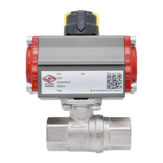 Pneumatic Ball Valve G1 1/4'' Brass Spring Closing