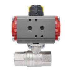 Pneumatic Ball Valve G1 1/4'' Brass Spring Closing