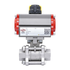 Pneumatic Ball Valve G1/4'' Stainless Steel Spring Closing