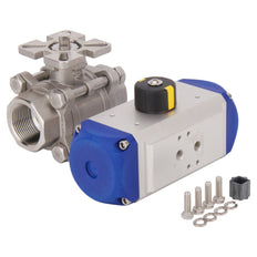 G1-1/4'' 2-Way Stainless Steel Pneumatic Ball Valve Spring Open - BL2SA3