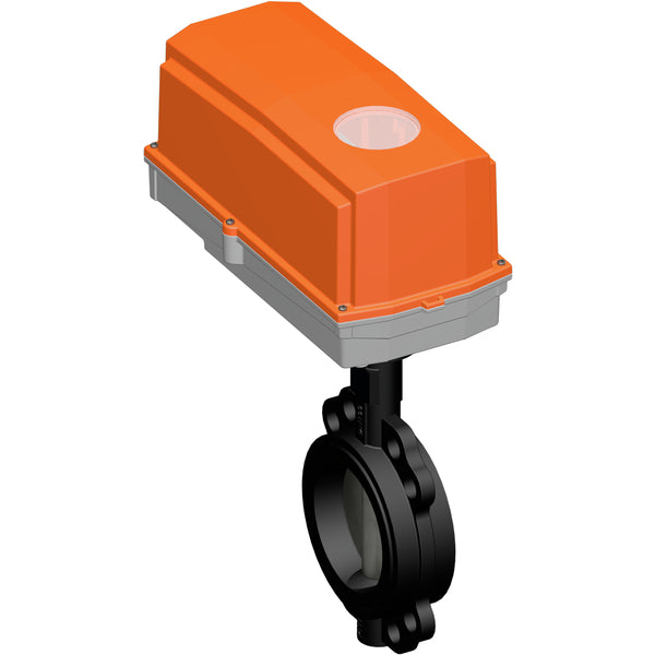 Belimo Butterfly Valve DN100/PN16 Wafer 100-240VAC Open/Close GGG40 EPDM IP67 ISO 5211 35s 90Nm D6100N/DRC230G-5