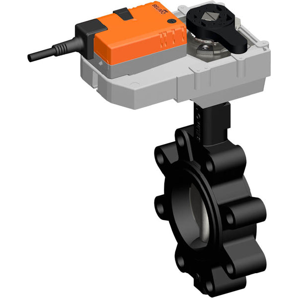 Belimo Butterfly Valve DN32/PN16 Lug 100-240VAC Open/Close GGG40 EPDM IP54 ISO 5211 150s 40Nm D632NL/GR230A-5