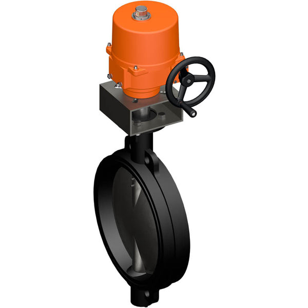 Belimo Butterfly Valve DN350/PN16 Wafer 230VAC 2&3-Point GGG40 EPDM IP67 ISO 5211 Terminals 38s 650Nm D6350N/SY6-230-3-T