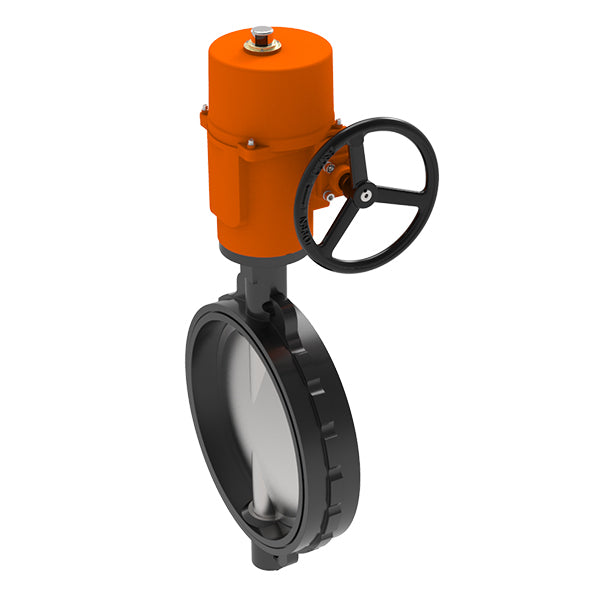 Belimo Butterfly Valve DN350/PN16 Wafer 230VAC 2&3-Point GGG40 EPDM IP67 ISO 5211 Terminals 58s 1000Nm D6350N/SY7-230A-3-T
