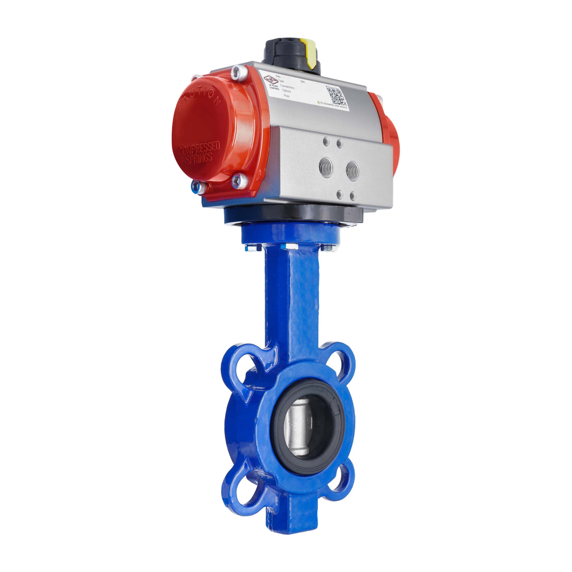 Pneumatic Butterfly Valve DN50 (2 inch) Wafer Stainless Steel EPDM Double Acting