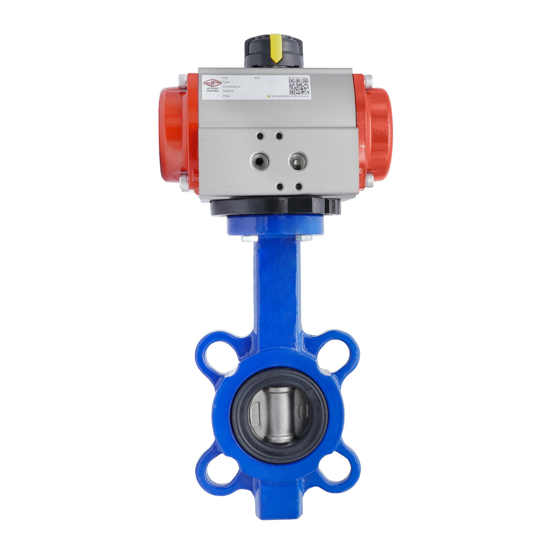 Pneumatic Butterfly Valve DN50 (2 inch) Lug Cast Iron Stainless Steel EPDM Double Acting