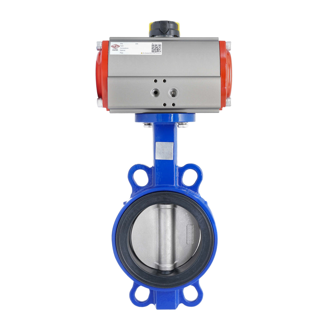 Pneumatic Butterfly Valve DN80 (3 inch) Lug Cast Iron Stainless Steel NBR Spring Opening