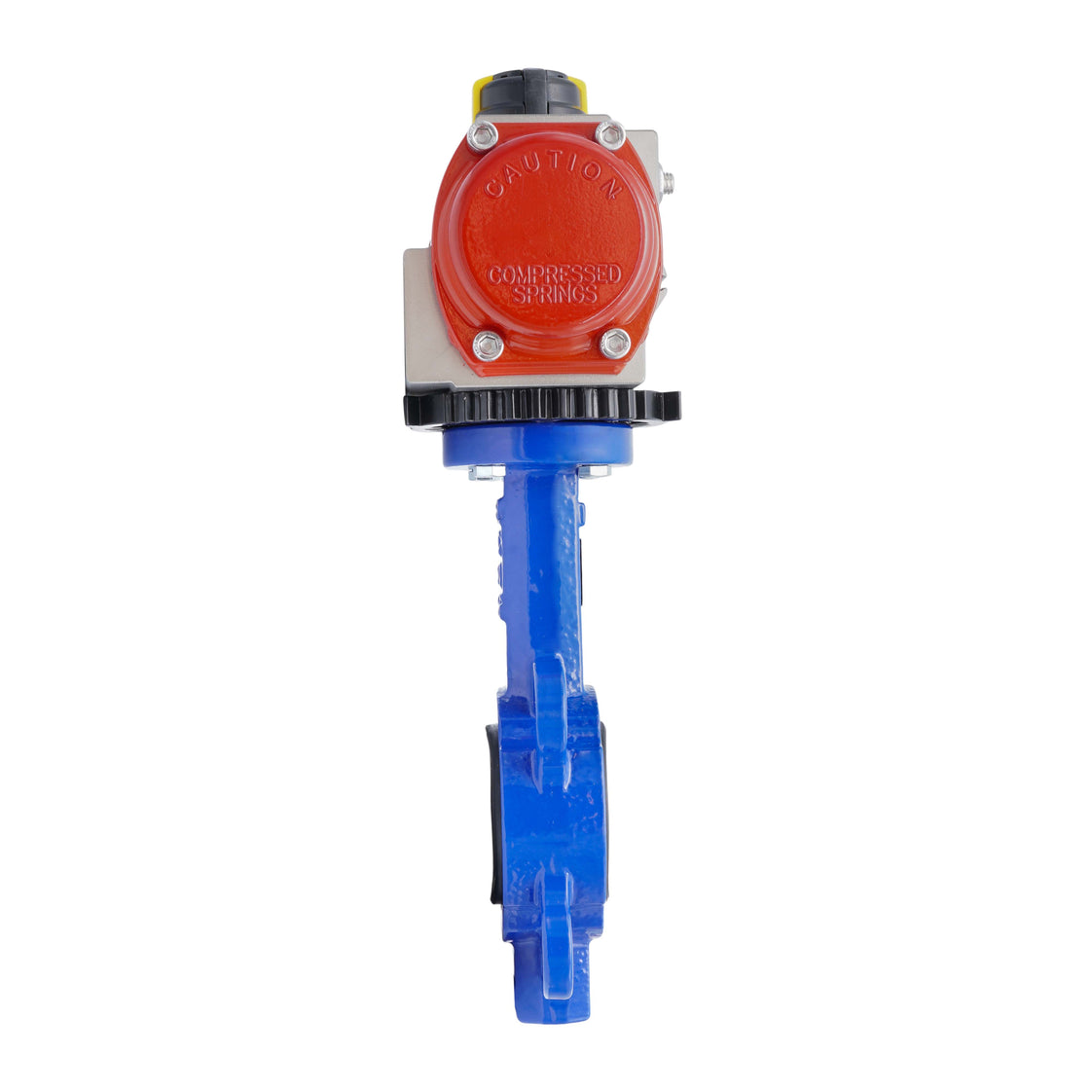 Pneumatic Butterfly Valve DN80 (3 inch) Wafer Cast Iron Stainless Steel NBR Spring Opening