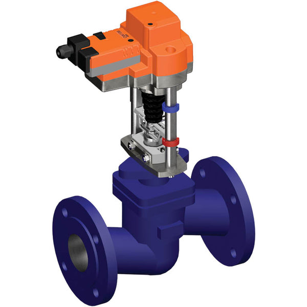 Belimo Globe Valve 30mm Flange DN100 Kvs145 24VAC/DC 150s 2-10V 4500N IP54 H6100SP/RV24A-MF