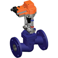 Belimo Globe Valve DN65 Flange 30mm Stroke Kvs63 24VAC/DC 150s BACnet 2500N IP54 H665N/EV24A-MOD