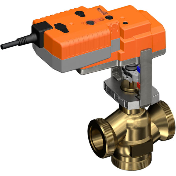 Belimo 3-Way Globe Valve 15mm G2-1/4 Kvs25 24VAC Fail-Safe 150s 3-point 1000N IP54 H540B/NVK24A-3-TPC