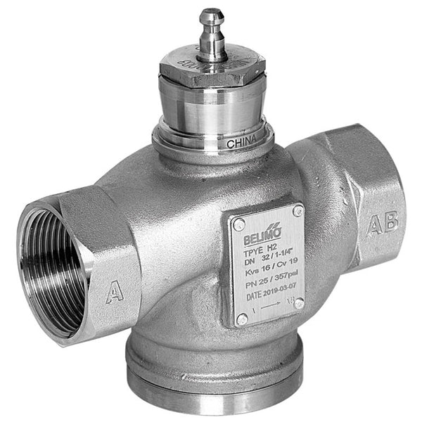 Belimo Globe Valve Rp3/4 10mm Stroke Kvs6.3 24VAC/DC 150s 2-10V 1000N IP54 H220S-K/NV24A-SR-TPC