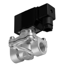 Solenoid Valve DF-SA 1/2'' stainless steel FKM 0-6bar 12V DC