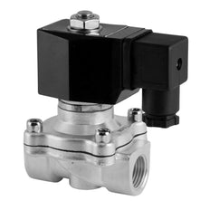 Solenoid Valve DF-SA 1/2'' stainless steel FKM 0-6bar 12V DC