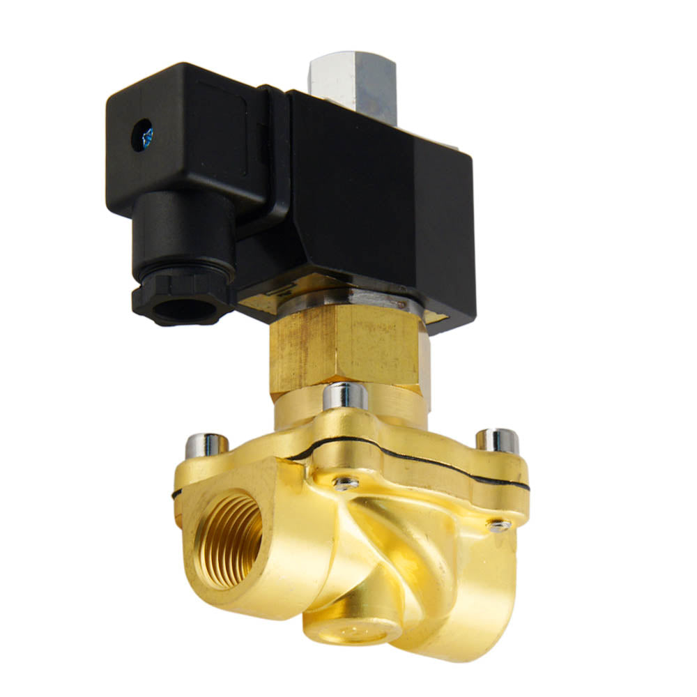 Solenoid Valve DF-SB 1/2'' NO brass FKM 0-3bar 12V DC