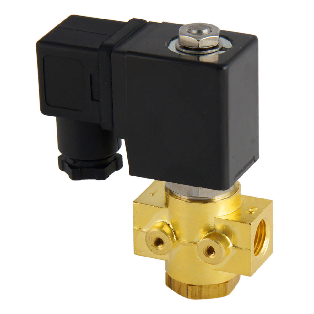 Solenoid Valve ST-DB 1/4'' NO brass EPDM 0-12bar 120V AC