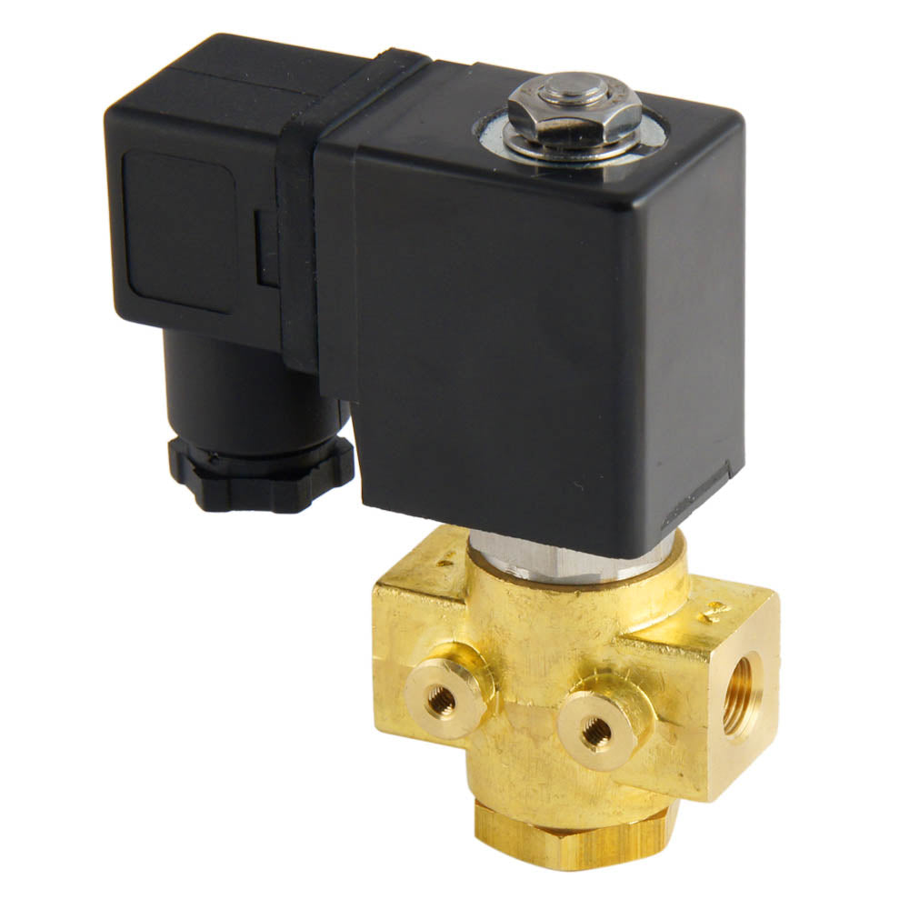 Solenoid Valve ST-DB 1/8'' NO brass EPDM 0-12bar 12V DC