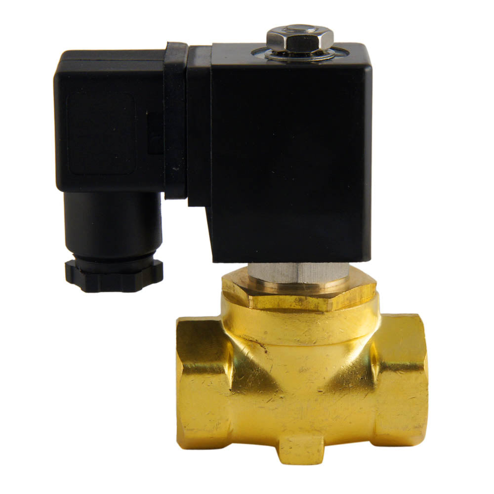 Solenoid Valve ST-SA 3/8'' NPT brass FKM 0-10bar 24V DC