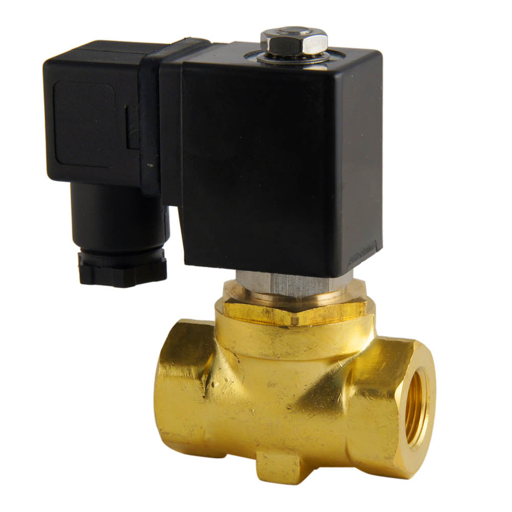 Solenoid Valve ST-SA 3/8'' NPT brass FKM 0-16bar 120V AC