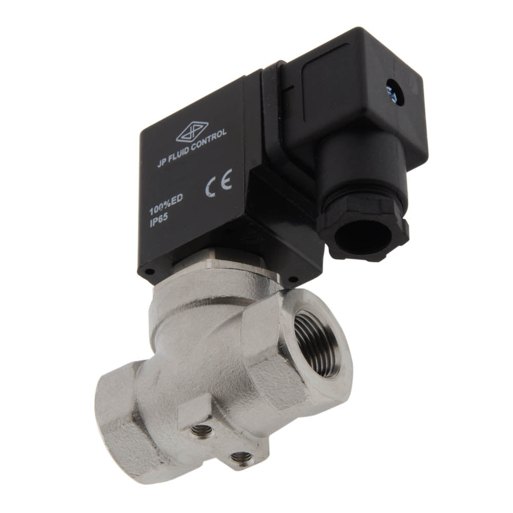 Solenoid Valve ST-SA 3/8'' NPT stainless steel FKM 0-10bar 12V DC