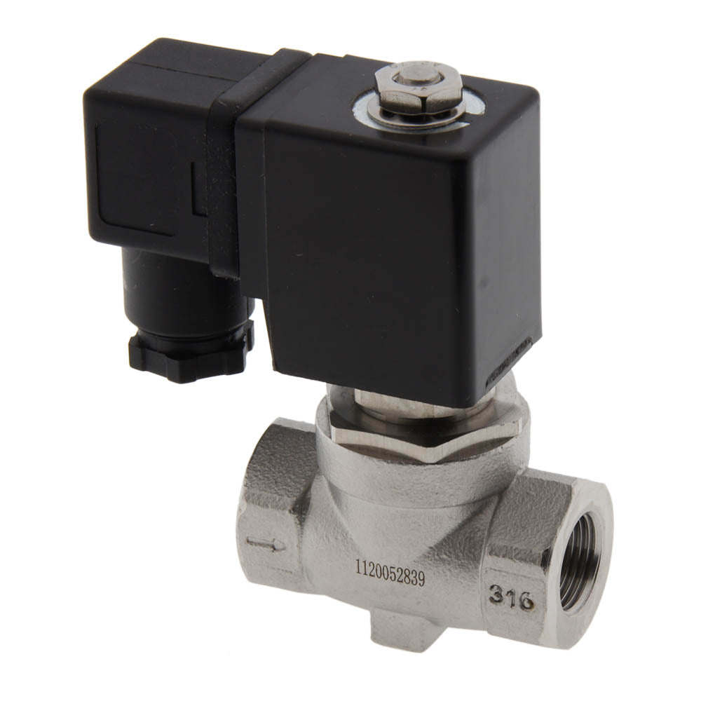 Solenoid Valve ST-SA 3/8'' NPT stainless steel EPDM 0-16bar 380V AC