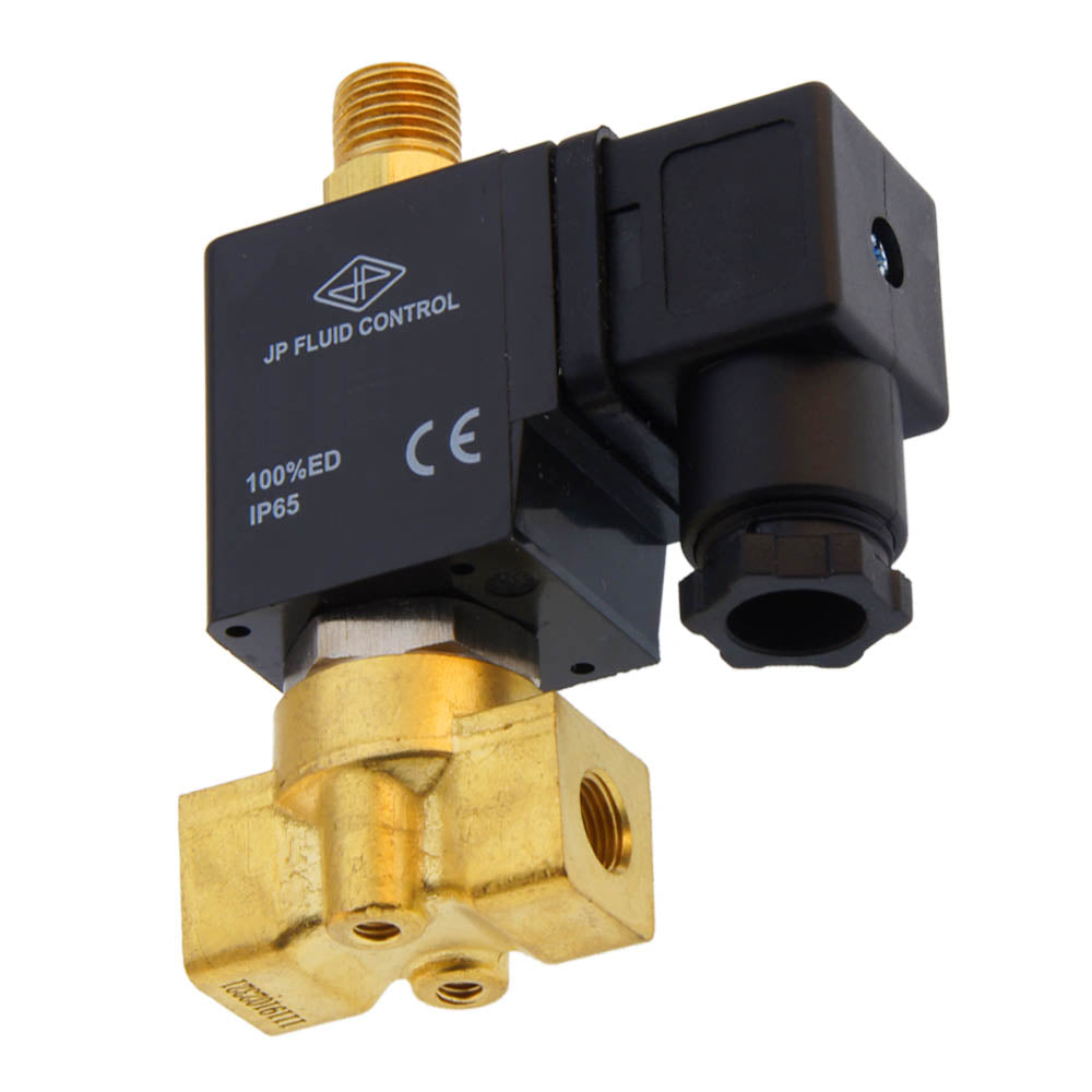 Solenoid Valve TW-DC 1/8'' 3/2 way DI brass FKM 0-8bar 12V DC