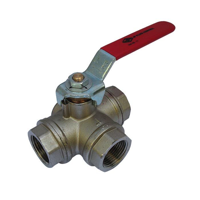 71 - G3/4'' 3-Way (T) Ball Valve F/F/F