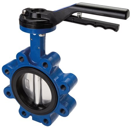 DN65 (2-1/2 inch) PN12 Lug Butterfly Valve GG25-Stainless steel-NBR