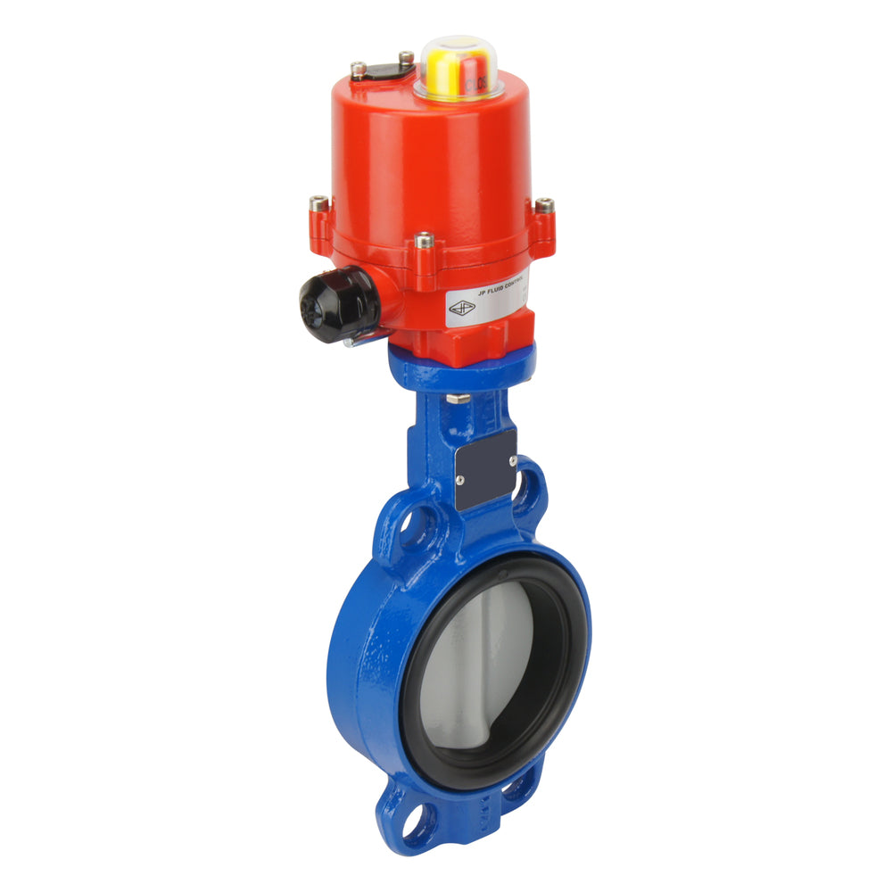 DN65 (2-1/2 inch) 12VAC Wafer Electric Butterfly Valve GG25-Cast iron-EPDM - BFLW