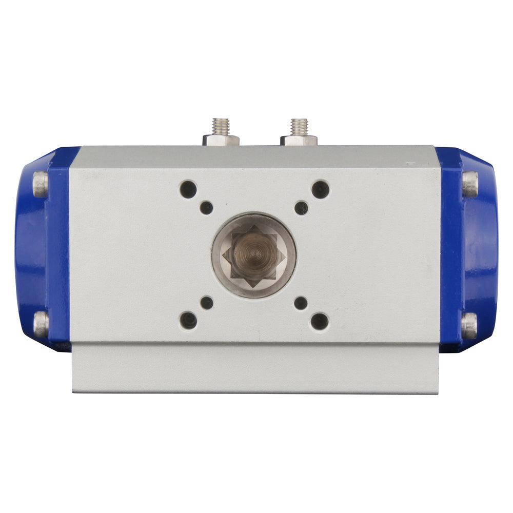 G4'' 3-Way L-port Stainless Steel Pneumatic Ball Valve Spring Closed - BL3SA