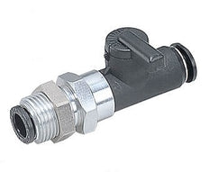 6mm - 6mm Bulkhead Union Straight 2-Way Ball Valve Series 10