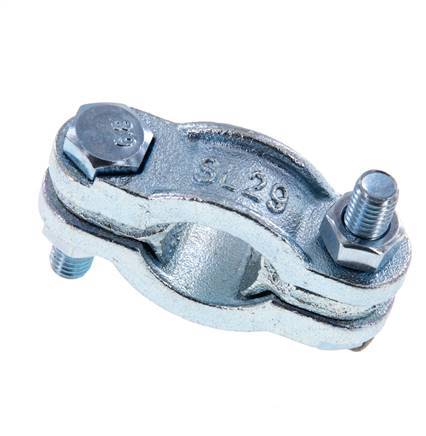Malleable Cast Iron Hose Clamp 22-29 mm Twist Claw Coupling DIN 20039A [2 Pieces]