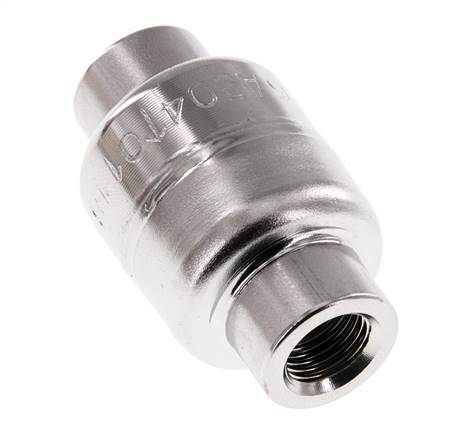 G1/4'' Stainless Steel 304 Check Valve FKM (Light Spring) 0.03-16bar - CLIS3E