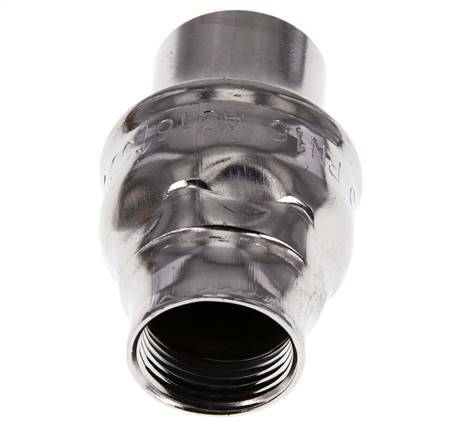 G3/4'' Stainless Steel 316 Check Valve FKM 0.03-16bar (0.44-232psi) - Heavy duty [8 Pieces]
