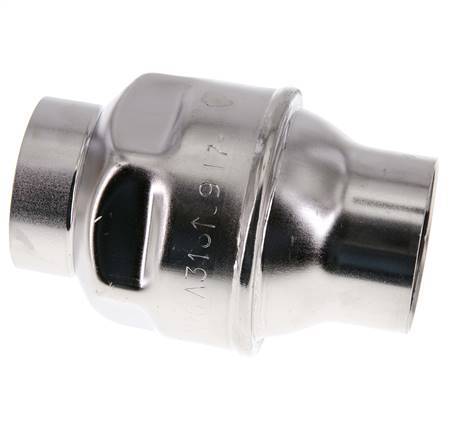 G1 1/2'' Stainless Steel 316 Check Valve FKM 0.03-16bar (0.44-232psi) - Heavy duty [6 Pieces]