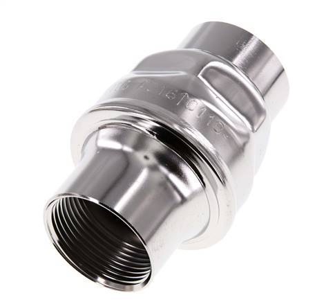 G1 1/4'' Stainless Steel 316 Check Valve FKM 0.03-16bar (0.44-232psi) - NSF ANSI 61