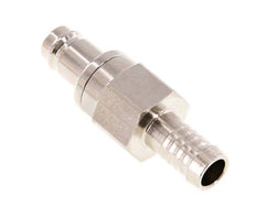 Nickel-plated Brass DN 10 Air Coupling Plug 10 mm Hose Pillar Double Shut-Off