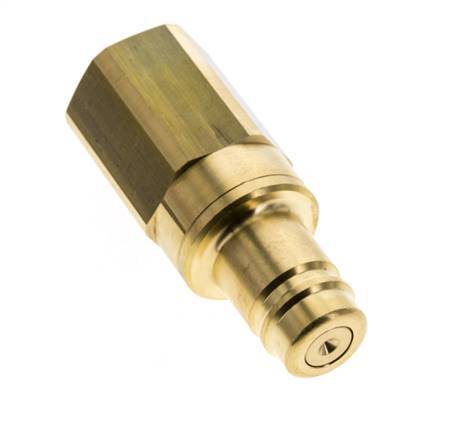 Brass DN 15 Air Coupling Plug G 1/2 inch Female Double Shut-Off