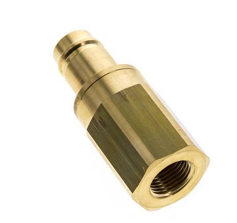 Brass DN 15 Air Coupling Plug G 1/2 inch Female Double Shut-Off