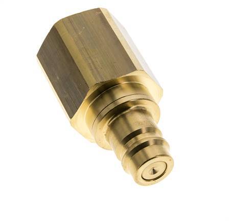 Brass DN 19 Air Coupling Plug G 1 1/4 inch Female Double Shut-Off
