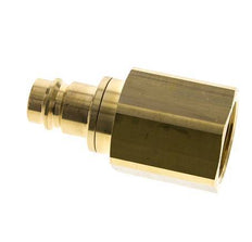 Brass DN 19 Air Coupling Plug G 1 1/4 inch Female Double Shut-Off