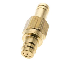 Brass DN 19 Air Coupling Plug 25 mm Hose Pillar Double Shut-Off