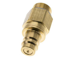 Brass DN 19 Air Coupling Plug G 1 inch Male Double Shut-Off