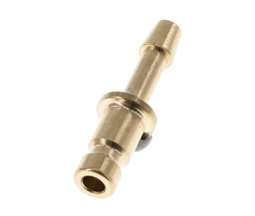 Brass DN 2.7 (Micro) Air Coupling Plug 3 mm Hose Pillar [10 Pieces]