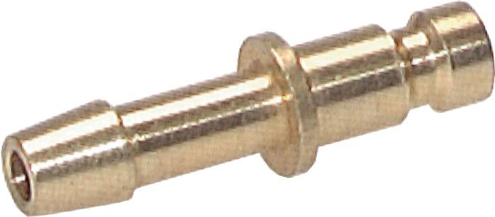 Brass DN 2.7 (Micro) Air Coupling Plug 3 mm Hose Pillar [10 Pieces]